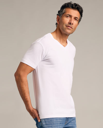Black & White V-Neck Tee 6-Pack