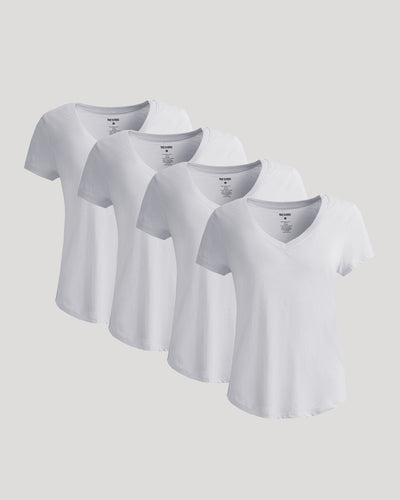 Cuello en V slub holgado