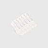 White Never Show Socks 3-Pack, fanned, featuring seamless toe and rubber stopper.
