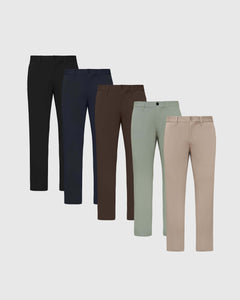 True ClassicWeekday Straight Twill Chino Pant 5-Pack