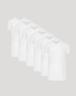 White Tall Classic V-Neck 6-Pack