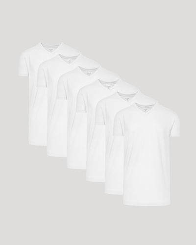 Camiseta clásica talla alta cuello en V
