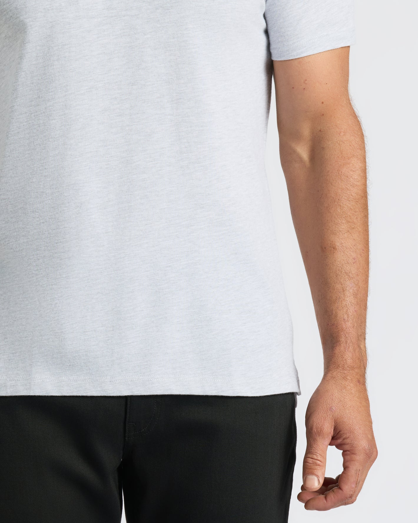 Light Heather Gray Classic Polo