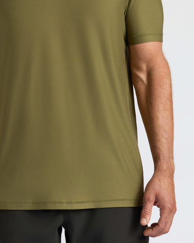 Active Crew Neck - Military Green