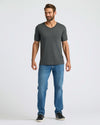 Charcoal Heather Gray Classic V-Neck