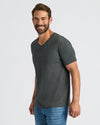 Charcoal Heather Gray Classic V-Neck
