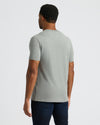 True Classic Men’s V-Neck T Shirt - Back view, athletic fit, short sleeve.