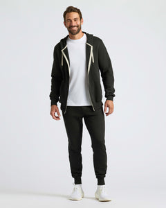 True ClassicBlack Fleece French Terry Zip Hoodie