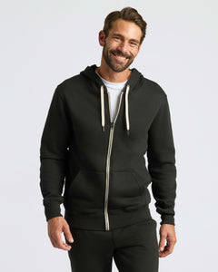 True ClassicBlack Fleece French Terry Zip Hoodie