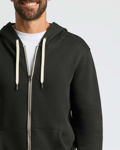 True ClassicBlack Fleece French Terry Zip Hoodie
