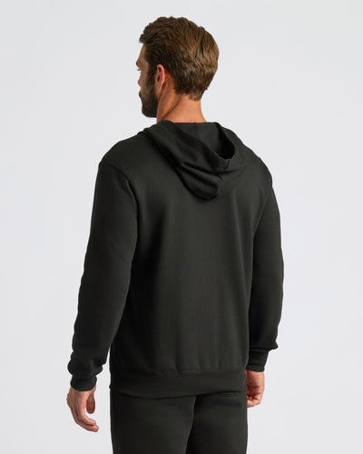 Fleece Full Zip Hoodie - Black