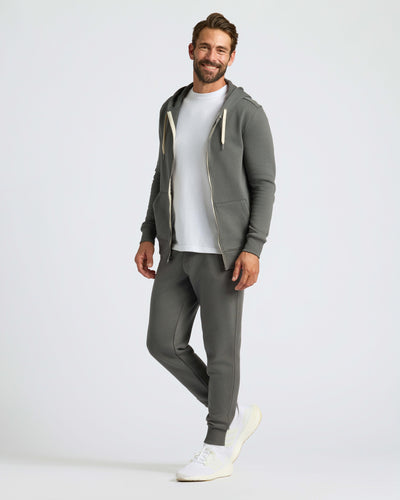 Fleece Full Zip Hoodie - Carbon