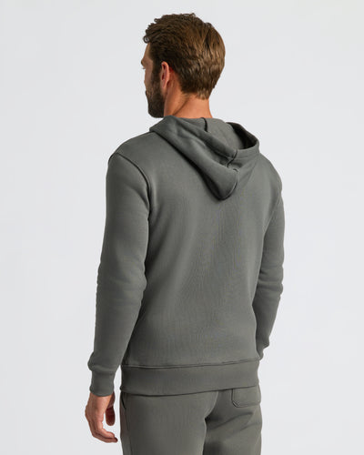 Fleece Full Zip Hoodie - Carbon