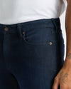 Medium Gray Wash Slim Comfort Stretch Jeans with tattooed arm detail.