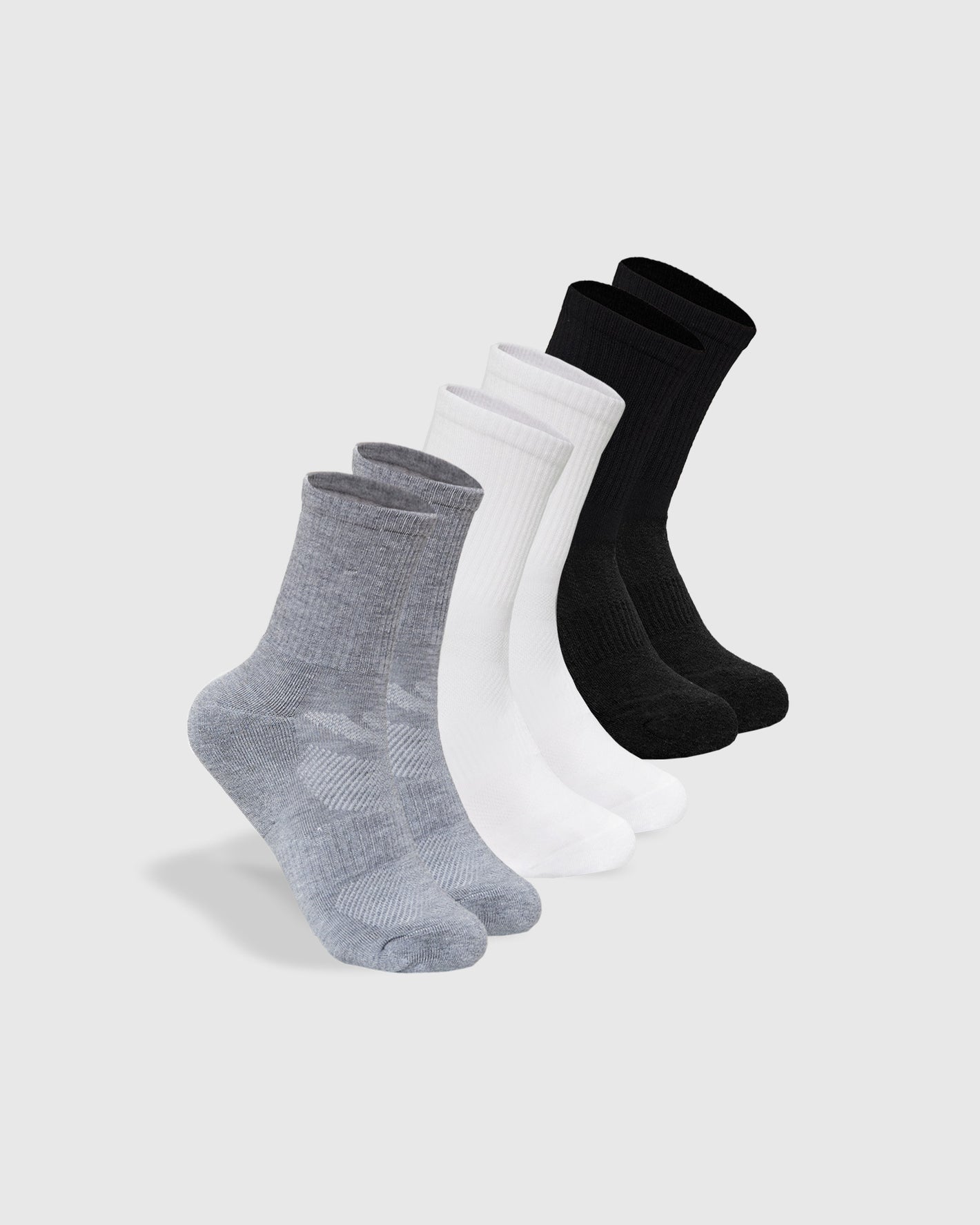 Combo Half Crew Socks 3-Pack showcasing seamless, ultra-soft design.
