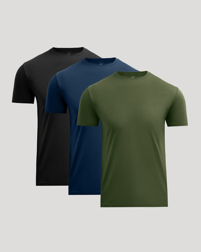 Pima Cotton Blend Crew 3‑Pack