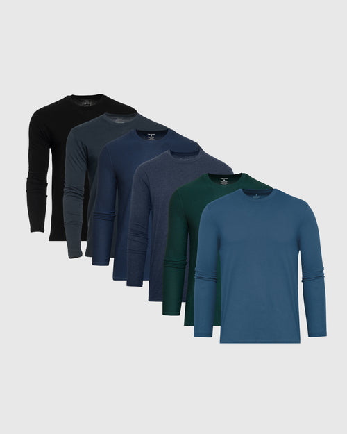 Sleek Long Sleeve Tees 6-Pack