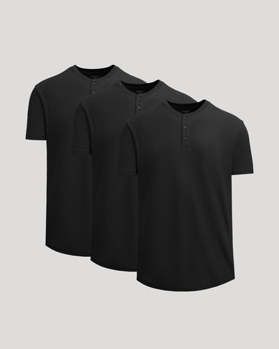 Heavyweight Curved Hem Henley
