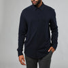 Navy Long Sleeve Knit Shirt
