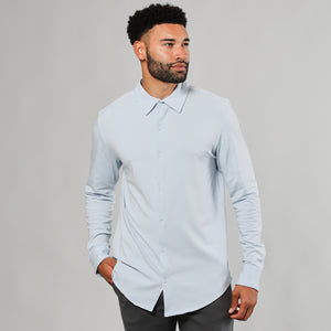 True ClassicPale Blue Long Sleeve Knit Shirt