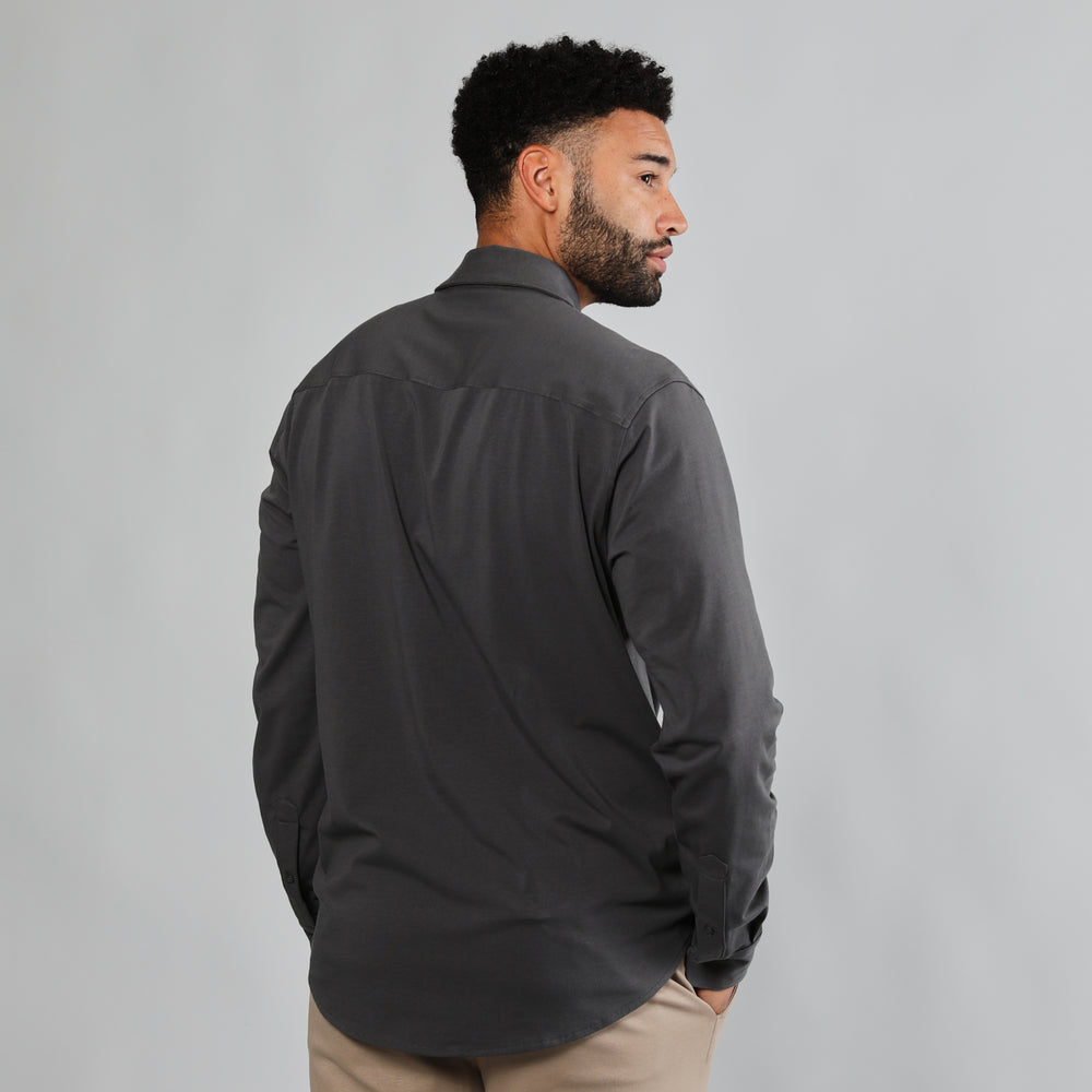 Carbon Long Sleeve Knit Shirt