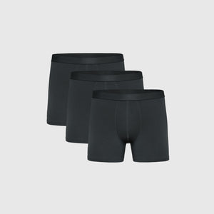 True ClassicCarbon Boxer Trunks 3-Pack