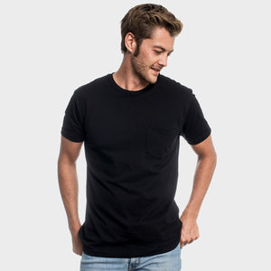 True ClassicBlack Pocket Crew Tee