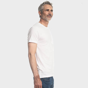 True ClassicWhite Pocket Crew Tee