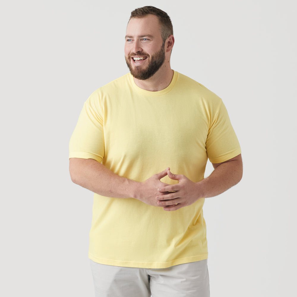 Mellow Yellow Short Sleeve Crew Neck Tee