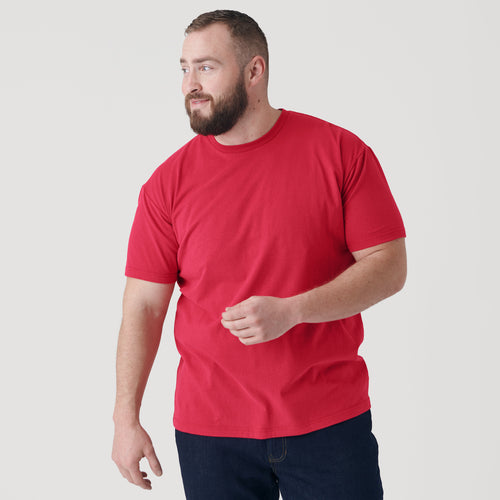 Raspberry Short Sleeve Crew Neck Tee