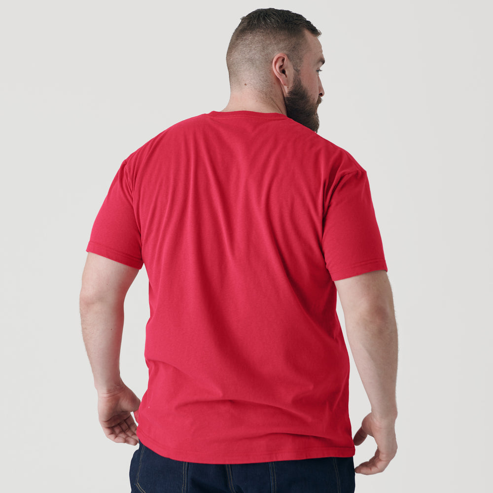 Raspberry Short Sleeve Crew Neck Tee