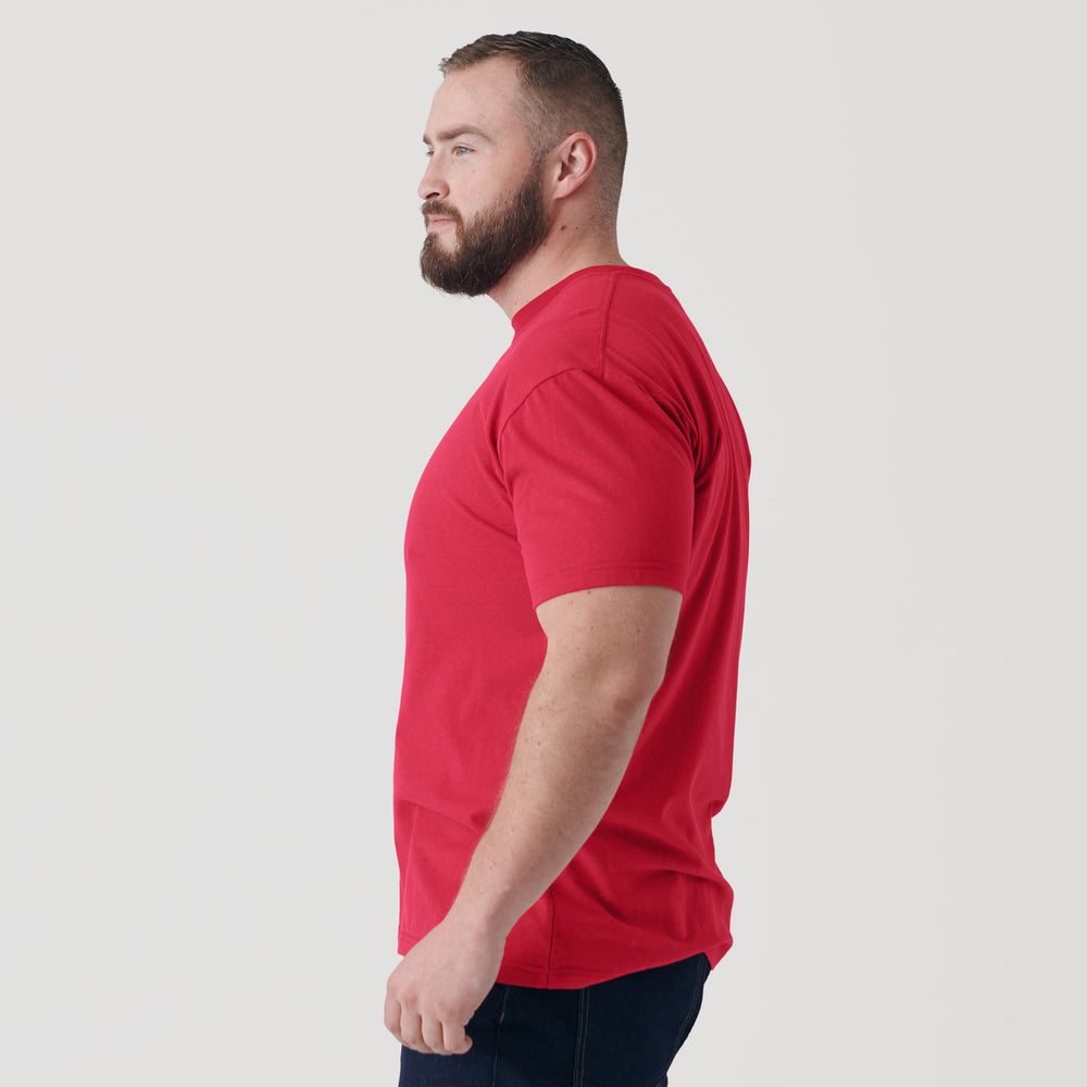 Raspberry Short Sleeve Crew Neck Tee