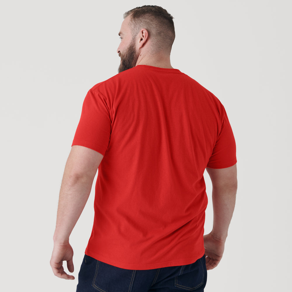 True Red Short Sleeve Crew Neck Tee