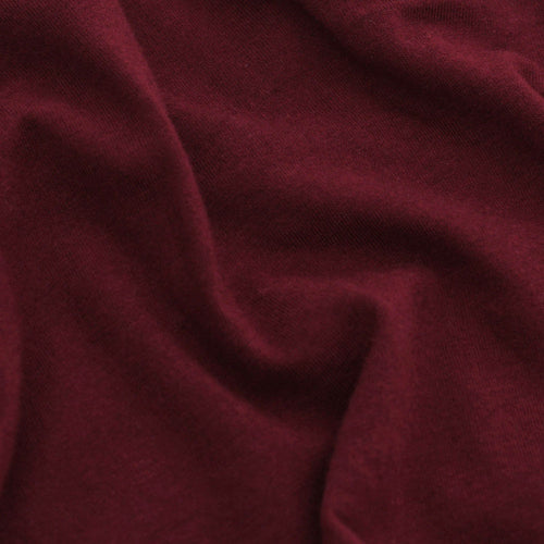 Burgundy Long Sleeve Crew Neck Tee