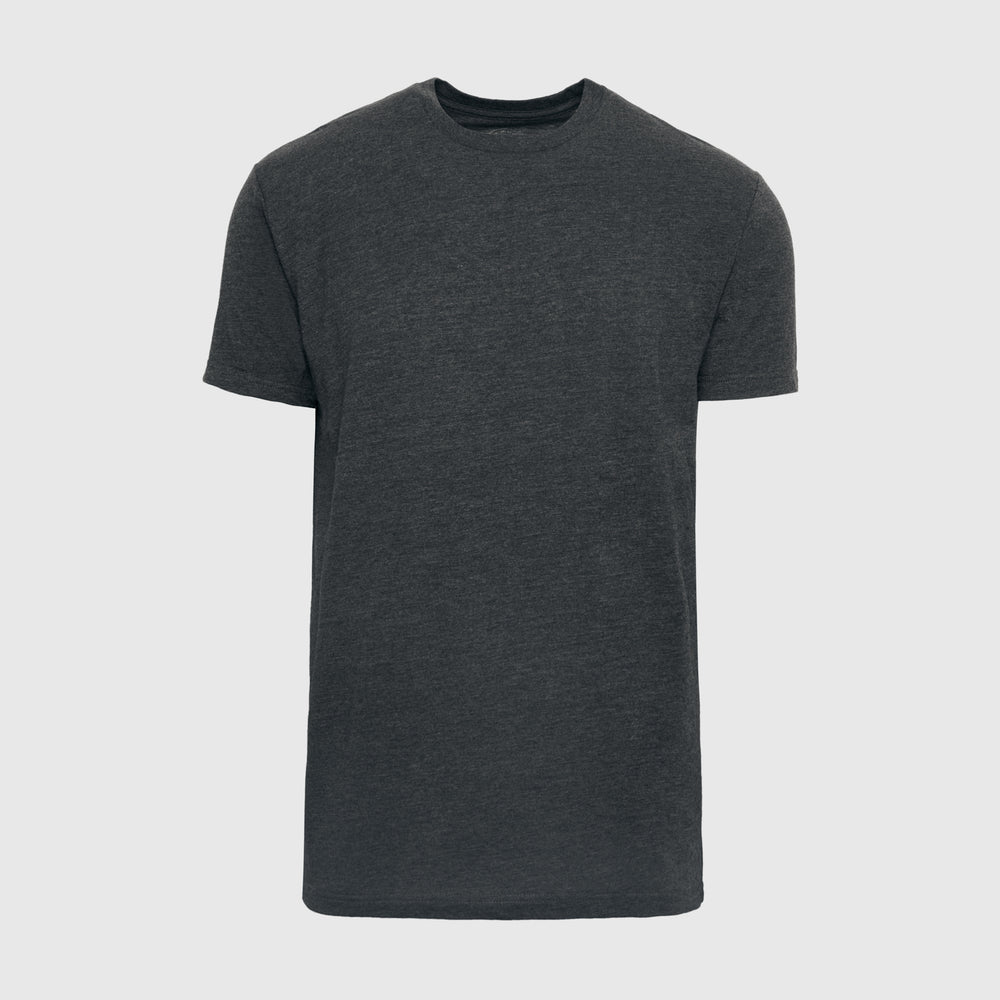 Charcoal Heather Gray Short Sleeve Crew Neck Tee