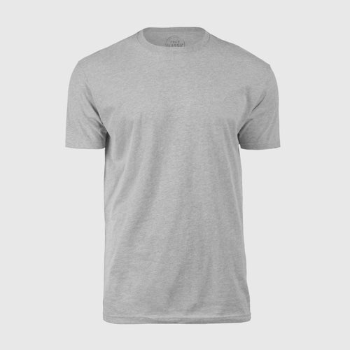 Heather Gray Short Sleeve Crew Neck Tee