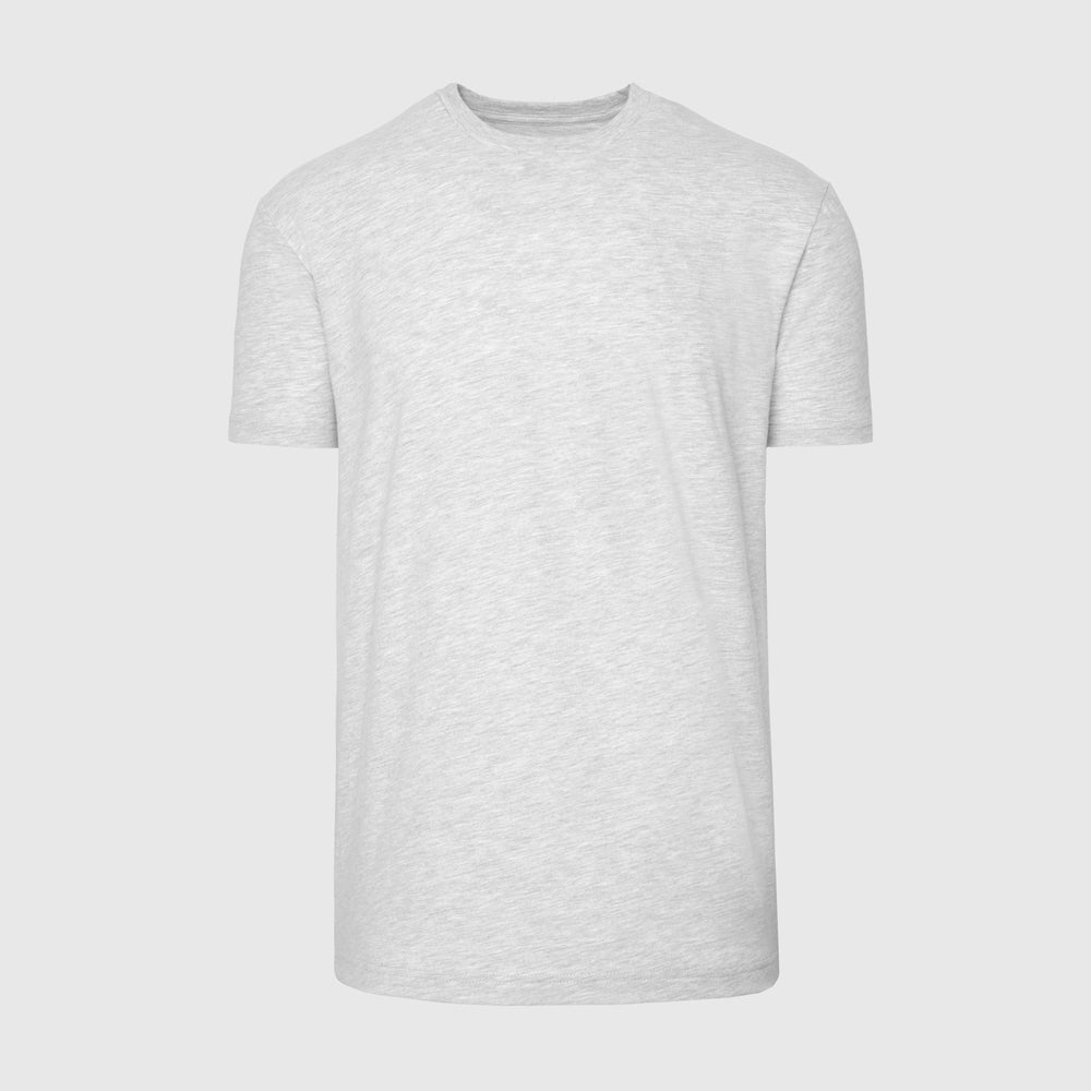 Light Heather Gray Short Sleeve Crew Neck Tee