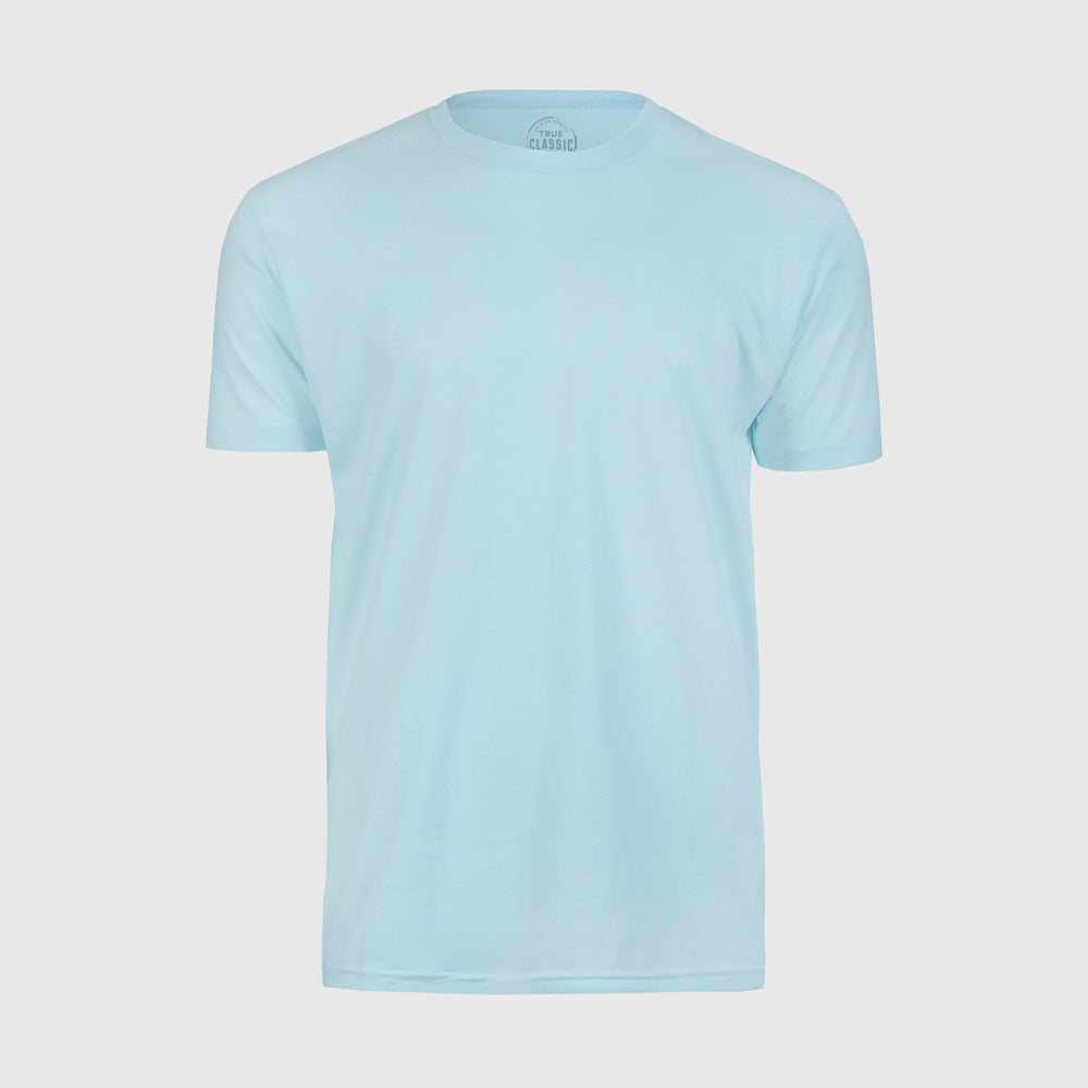 Light Blue Short Sleeve Crew Neck Tee