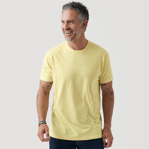 Mellow Yellow Short Sleeve Crew Neck Tee