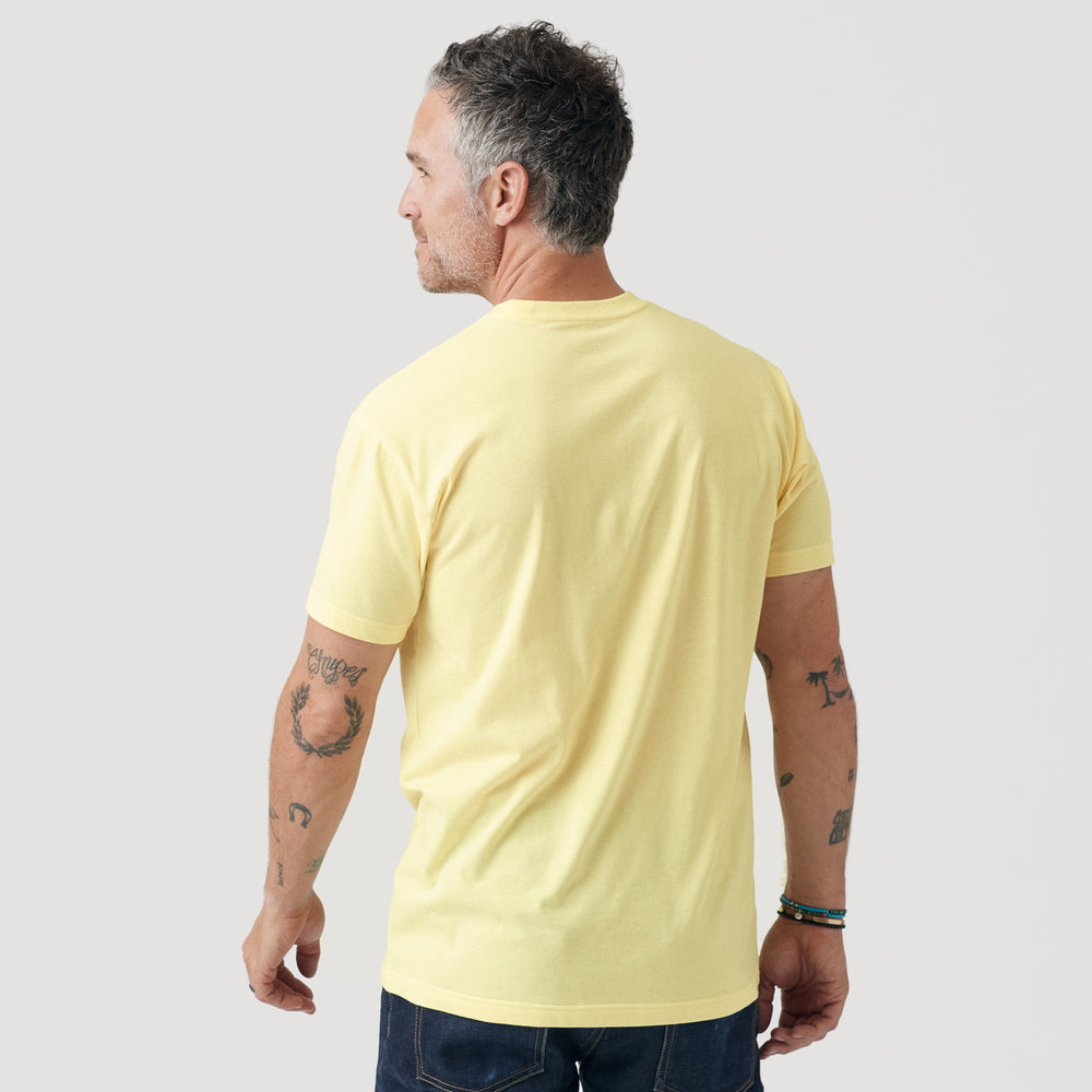 Mellow Yellow Short Sleeve Crew Neck Tee