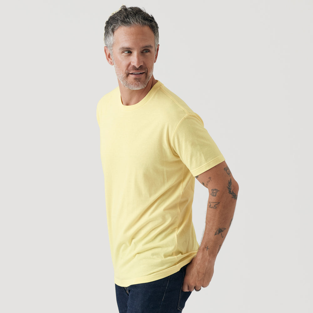 Mellow Yellow Short Sleeve Crew Neck Tee