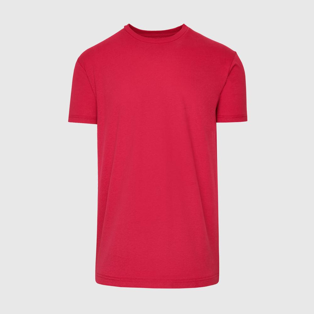 Raspberry Short Sleeve Crew Neck Tee