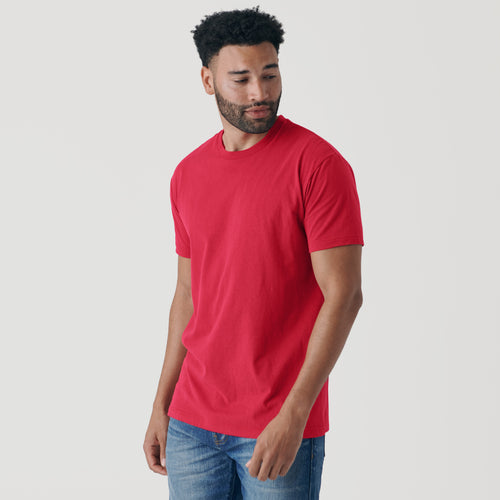 Raspberry Short Sleeve Crew Neck Tee