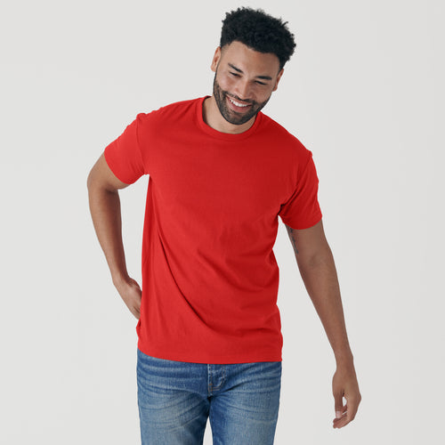 True Red Short Sleeve Crew Neck Tee