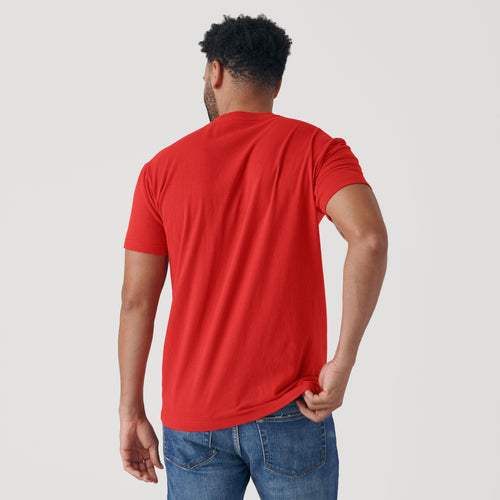 True Red Short Sleeve Crew Neck Tee