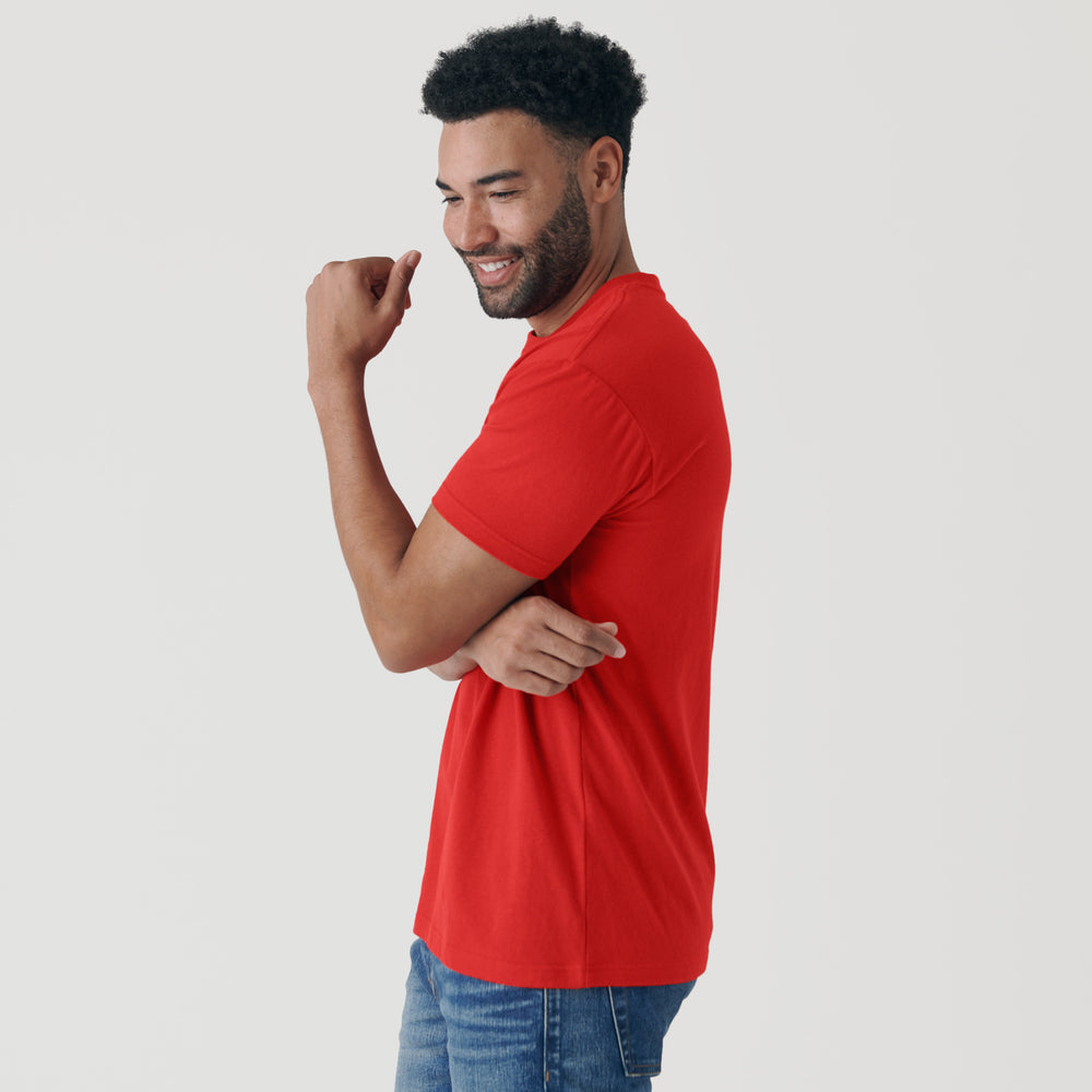 True Red Short Sleeve Crew Neck Tee