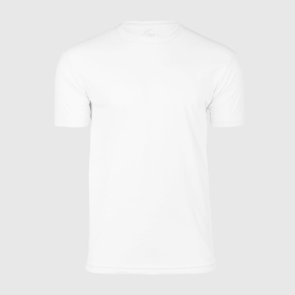 White Short Sleeve Crew Neck Tee