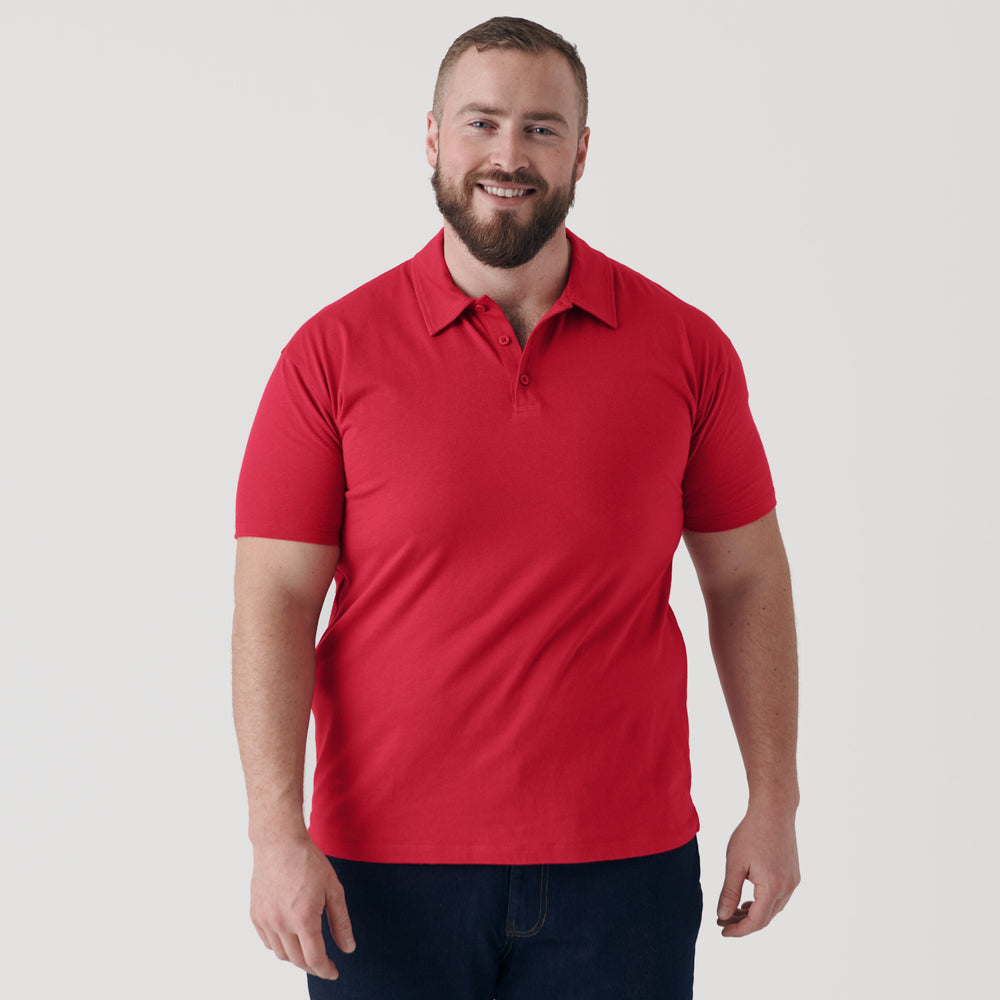 Raspberry Short Sleeve Polo