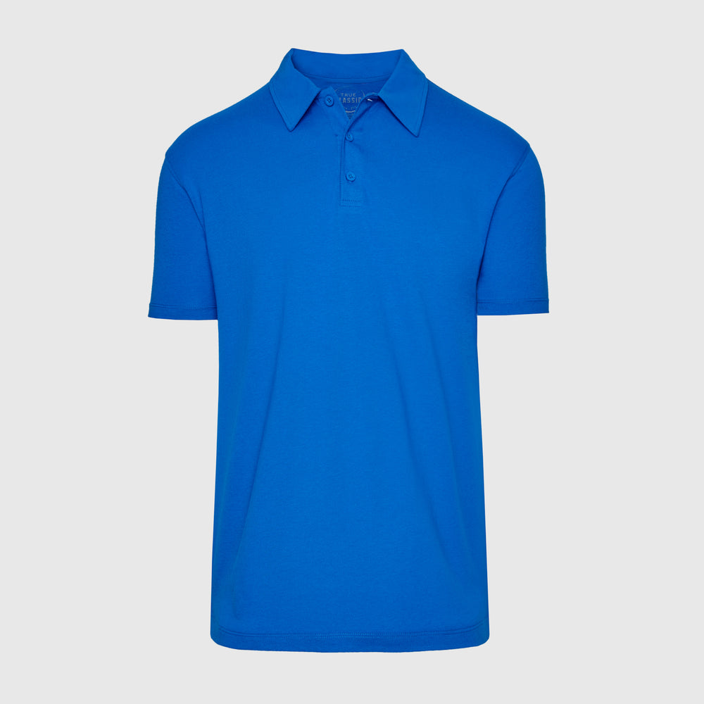 Electric Blue Short Sleeve Polo