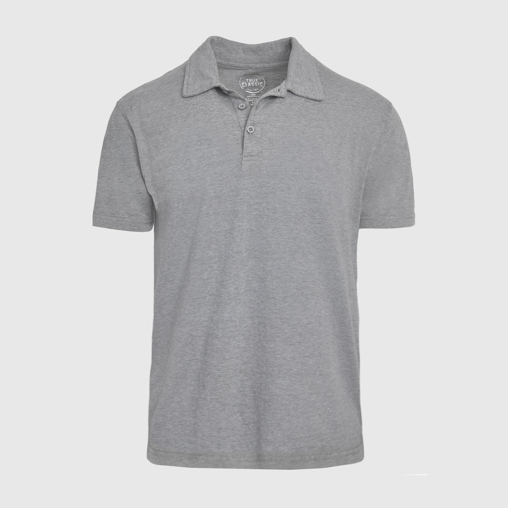 Heather Gray Short Sleeve Polo